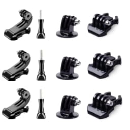 For GoPro Hero 13 12 11 10 9 J Hook Buckle Torso Helmet Mount Base For Insta 360 X5 X6 DJI Action 6 4 5 Pro OSMO 360 Accessories