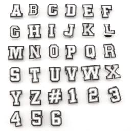 1 PCS 0-9# Number Alphabet ABC-Z Characters Letter Charms for Clog Sandals Shoe Decoration DIY Shoes Pins for Boy Girl Men Women