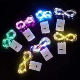 3-10pcs Fairy Lights String Button Battery Light Home Decor Living Bedroom Garden Christmas Wedding New Year Ornament Garland