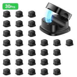 ROCOREN Magnetic Cable Organizer Self Adhesive Wire Holder Under Desk Adjustable Cable Management Wire Keeper Cable Holder Clips