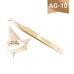NAGARAKU Precision Fiber Tip Tweezer for Eyelash Extensions Professional Eyelash Tweezers Antistatic Straight