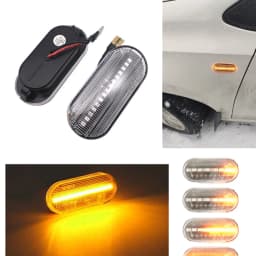 Dynamic LED Side Marker Signal Light Indicator Lamp For SEAT Leon 1P Ibiza Mk3 6L Mk4 6J Toledo Exeo Sedan Exeo Sedan