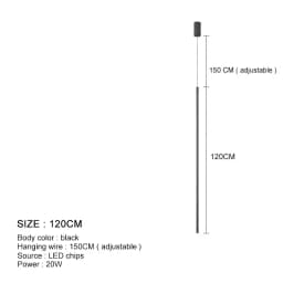 Modern LED Longer Pendant Lights Home Decor Hanging Lamp Dining Room Bedroom Bath Bedside Background Chandeliers Fixtures
