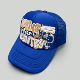Cartoon Character Graffiti Printed Letter Baseball Hats New Unisex Sunshade Color Block Breathable Versatile Mesh Trucker Caps