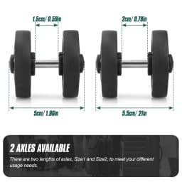 8Pcs Black Luggage Wheel Replacement with Screw Travel Luggage Wheels Replacement Suitcase Parts 50mm Axles Caster Repair Wheel