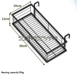 Flower Pot Organizer Storage Basket Rack Hanging Rack Closet Holders Balcony Rail Planter Shelf Fence Railing Flower Pots Holder