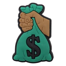Good Quality 1-25pcs PVC Shoe Charms Money Banknote USD Symbol Purse Accessories DIY Shoes Ornaments Fit Wristbands Kids Gift