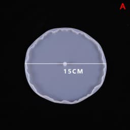 Irregular Round Fruit Disc Tray Resin Silicon Mold DIY Coaster Epoxy Mould Craft