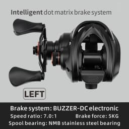 ANATONO STARFALL Digital Control Brake Casting Fishing Reels 149g 7.0:1 Gear Ratio 5KG MAX Drag 6+1Ball Bearings Fishing Coil