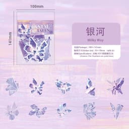 20 Sheets Broken Crystal Graffiti Stickers for DIY Scrapbook Suitcase Phone Laptop Guitar Decorative Stationery Office Supplies