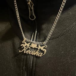 Custom Removable Cartoon Character Name Pendant Gold Color Stainless Steel Heart Nameplate Necklaces For Women Girl Kids
