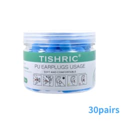 TISHRIC Earplugs Soft Sponge Ear Plugs Noise Reduction Sleeping Earplug Travel Noise Reduction Rate 35.5db Sound Insulation