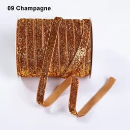 10Yard 20mm Multicolor Shimmer Glitter Ribbon Sparkle Velvet Ribbon for DIY Craft Christmas Gift Wrapping Hair Bow Wedding Decor