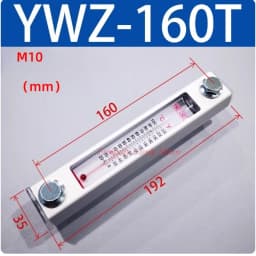 Aluminum Shell Hydraulic Tank Fluid Level Gauge Oil Level Gauge Water Level Gauge Oil Standard Water Thermometer YWZ 50T-500T