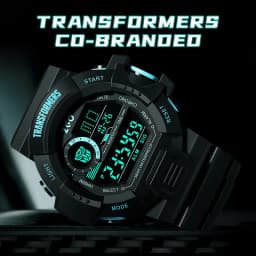 ZGO X Transformers Children's Watches Middle And Primary School Students Boys Waterproof Sports Digital Electronic Watches 7531