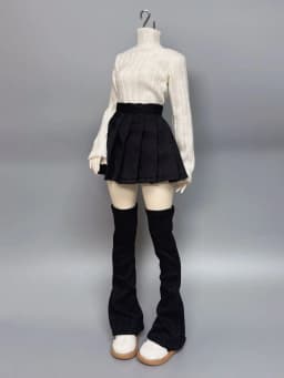 No Doll，New 30/45/60cm Doll's Clothes for 1/3 1/4 1/6 Bjd Doll High-neck ribbed sweater Diy Girl Toys Dress Up Doll Accessories
