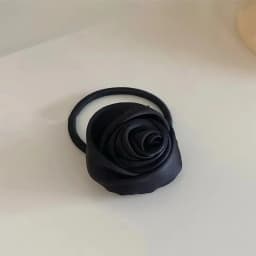 Spring New Fabric Flower Rose Flower Choker/ Headband dual-purpose Adjustable Rose Long Rope Hair bands for women Headwear