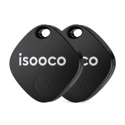 1/2/3/4pcs Isooco Mini Car Locator Anti-lost Wallet Keychain Smart Tag Bluetooth Tracker Key Item Finder Use Find My (IOS Only)