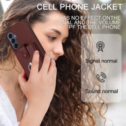 Luxury Card Slot Ring Holder Leather Phone Case For Samsung S25 S24 S26 Ultra S23 S22 S21 Plus FE A55 A36 A16 Shockproof Cover