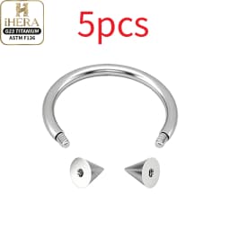 1/5PC G23 Titanium Nose Rings Piercings Lip Eyebrow Ear Septum Helix Cartilage Septum Body Jewelry Piercing Labret Nariz C Rod
