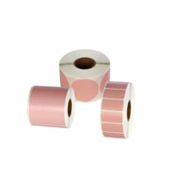 20 30 40 50 60MM WIDTH Blank Yellow Direct Print Thermal Paper Sticker for BarCode Tag
