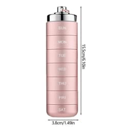Camping Waterproof Aluminum Pill Box Case Bottle Cache Pills Holder Container Medicine Box Health Care Capsule Medicine Case