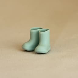 1:12 Miniature Realistic Silicone Rain Boots Suitable for Mini House Decoration