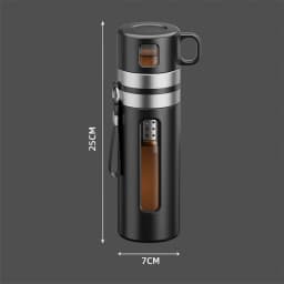 520ML Glass Tea Water Bottle With Tea Infuser High Borosilicate Glass Tea Water Separation Water Cup Travel Filtering Tumbler