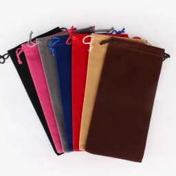 10pcs/Lot 8x17, 10x20, 10x25, 10x30cm Long Size Drawstring Velvet Pouch Bag Gift Parfum Packaging Bags Can Customize Logo