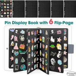 Felt Brooch Pin Display Storage Book DIY Badge Charms Organizer Booklet Badges Chest Souvenir Album Pin Holder Collection Gift