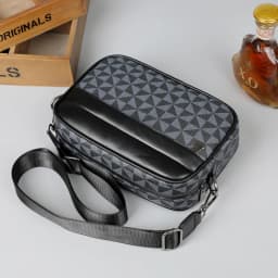 Fashion Pattern Men Small Bag High Quality PU Leather Crossbody Messenger Bag For Men Stylish Men Handbag Shoulder Bag Presents
