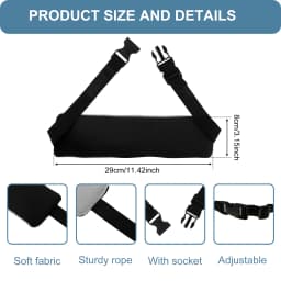 2Pcs Head Support Strap Adjustable Travel Pillow Airplanes Neck Support Band Portable Cars Seat Sleep Aid Head Fixed Strap