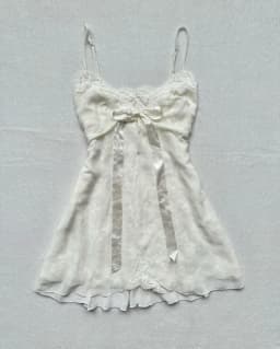 Solid color lace dress with bow decoration sweet casual Y2K top sexy street rock aesthetic retro punk Harajuku hop women's dress