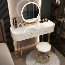 Glass luxury dressing table,household small modern minimalist dressing table,bedroom ins style storage cabinet, integrated table