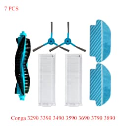 For Cecotec Conga 3290 3490 3690 3790 3890 Ultra Titanium Vital Vacuum Cleaner Spare Parts HEPA Filter Side Brush Proscenic M7