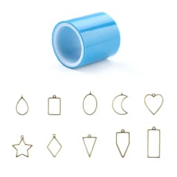 Geometric Shape Metal Epoxy Mold with Traceless Tape Resin Craft Moldl for Jewelry Making Supplies Handmade DIY Accessories