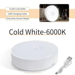 PIR Motion Sensor LED Night Light USB Rechargeable Night Lamp For Kitchen Cabinet Wardrobe Lamp Staircase Wireless Closet Light