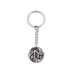 EUEAVAN Retro Mysterious 24 Runes Keychain Norse Viking Jewelry Courage Charm Letter Amulet Keyring for Women Men Accessories