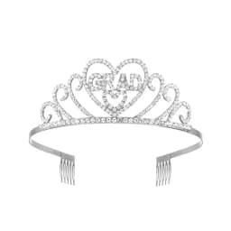 2024 Graduated Satin Sash Glitter Crown for Graduation Party Decoration Balloons Photo Booth Props Bachelor Graduated Supplies