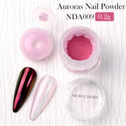 NICOLE DIARY Moonlight Mirror Nail Powder Aurora Silver Glitter Metallic Effect UV Gel Polish Pigment Chrome DIY Nail Decoration