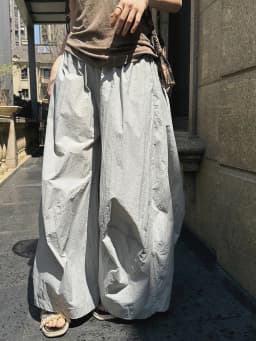 EAM High Elastic Waist Green Big Size Shaped Long Bloomers Pants New Trousers Women Fashion Tide Autumn 2026 1DJ1117