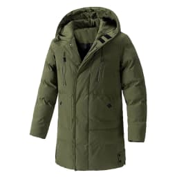 Winter Long Thick Padded Coat Men's Korean Casual Outerwear