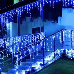 String Lights Christmas Outdoor Decoration Drop 5m Droop Garland Curtain Icicle String Led Lights Garden Home Party 220V 110V