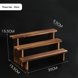 Pure Wood Display Stand Storage Rack Desktop Figurine Bubble Mat Doll Meat Green Plant Multi-layer Staircase Rack