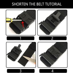 TUSHI Brand Classic High-End Elongated Thickened Men's Tactical Nylon Waist Belt Toothless Smooth Automatic Buckle Canvas Nylon