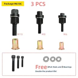Rivet Nut Gun Head Riveter Adapter Tool Manual Riveter Rivnut Tool Accessory for Nuts M3 M4 M5 M6 M8 M10 Simple installation