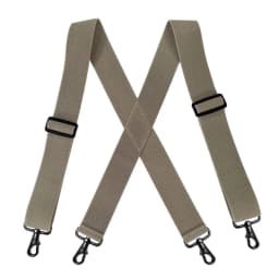 Heavy Duty Big Size Work Suspenders for Men 5cm/2 Inch Wide X Back with 4 Strong Clips Adjustable Elastic Trouser Braces Straps