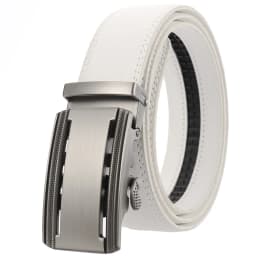 CETIRI 130cm 140cm 150cm 160cm Plus Size Long Belt White Men Belt Alloy Automatic Buckle Real Leather Belts Luxury Brand
