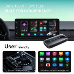 OTTOCAST Play2Video Ultra Carplay Ai Box Wireless Android Auto Adapter Built in Youtube Netflix For VW Benz Ford 99% of Cars
