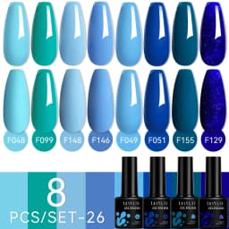 LILYCUTE 12PCs 7ml Nude Brown Red Nail Gel Polish Set Semi Permanent UV Gel For Nail Art Manicure Soak Off Gel Nail Polish Kit